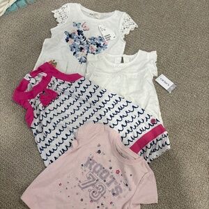 NWTCollection of 2T brand new tshirts and romper